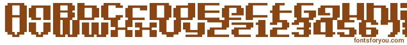 Шрифт LvdcGameOver2 – коричневые шрифты