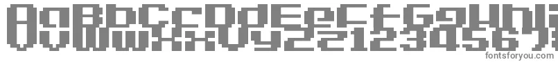 Шрифт LvdcGameOver2 – серые шрифты на белом фоне