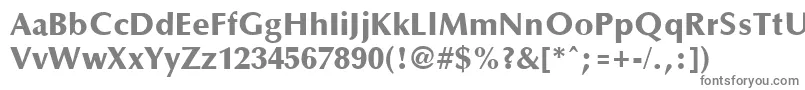 OptaneextraboldRegular Font – Gray Fonts on White Background
