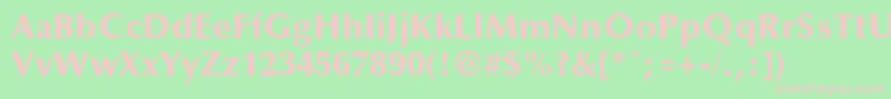 OptaneextraboldRegular Font – Pink Fonts on Green Background