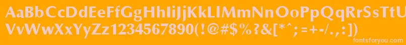 OptaneextraboldRegular Font – Pink Fonts on Orange Background