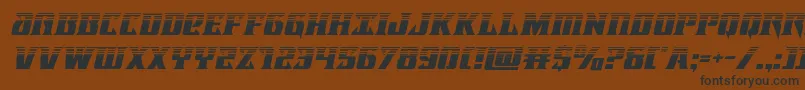 Lifeforcehalfital Font – Black Fonts on Brown Background