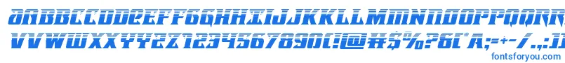 Lifeforcehalfital Font – Blue Fonts on White Background