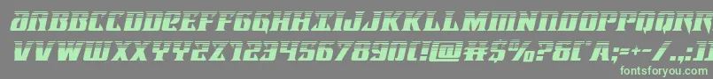 Lifeforcehalfital Font – Green Fonts on Gray Background