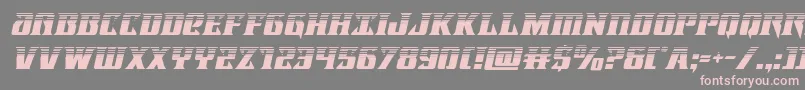 フォントLifeforcehalfital – 灰色の背景にピンクのフォント