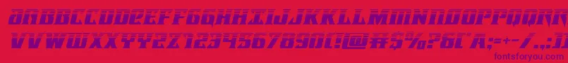 Шрифт Lifeforcehalfital – фиолетовые шрифты на красном фоне