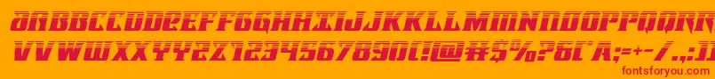 Lifeforcehalfital Font – Red Fonts on Orange Background