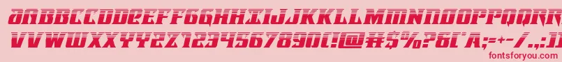 フォントLifeforcehalfital – ピンクの背景に赤い文字