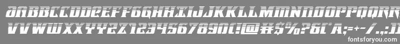 Шрифт Lifeforcehalfital – белые шрифты на сером фоне