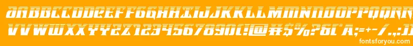 フォントLifeforcehalfital – オレンジの背景に白い文字
