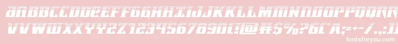 Lifeforcehalfital Font – White Fonts on Pink Background