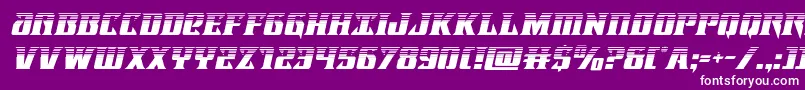 フォントLifeforcehalfital – 紫の背景に白い文字