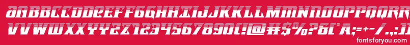 フォントLifeforcehalfital – 赤い背景に白い文字