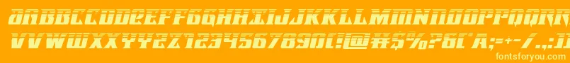 Lifeforcehalfital Font – Yellow Fonts on Orange Background