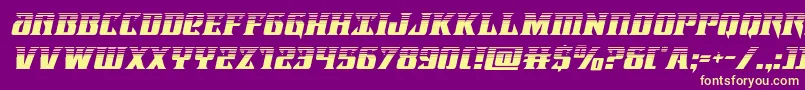 Lifeforcehalfital Font – Yellow Fonts on Purple Background