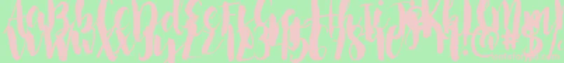 Police NightingaleSample – polices roses sur fond vert