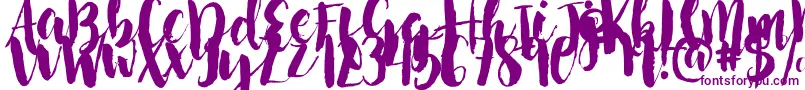 NightingaleSample-Schriftart – Violette Schriften
