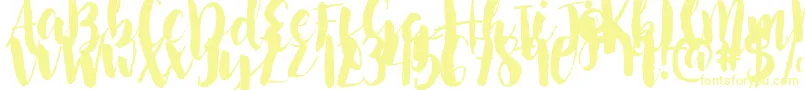 NightingaleSample Font – Yellow Fonts