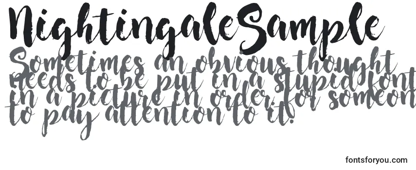 NightingaleSample (107242) Font