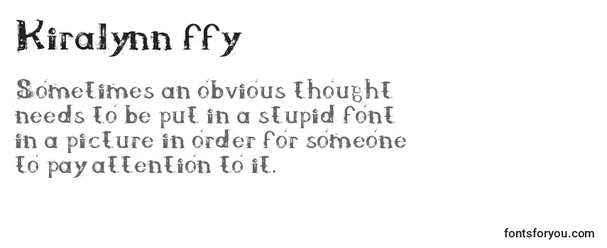 Kiralynn ffy Font