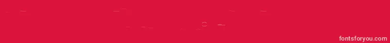 CncVm Font – Pink Fonts on Red Background