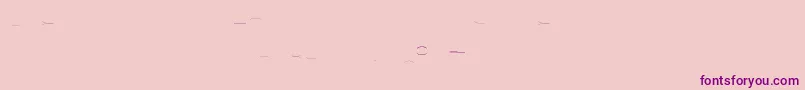 CncVm Font – Purple Fonts on Pink Background