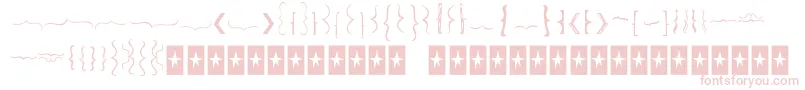 Bellakbrackets Font – Pink Fonts on White Background