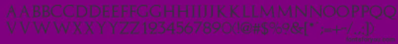 ElizaRegular Font – Black Fonts on Purple Background