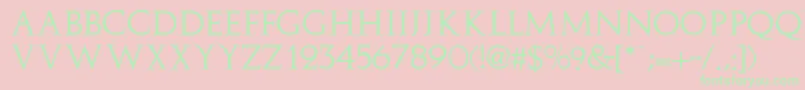 ElizaRegular Font – Green Fonts on Pink Background