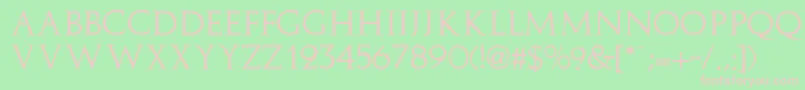 ElizaRegular Font – Pink Fonts on Green Background