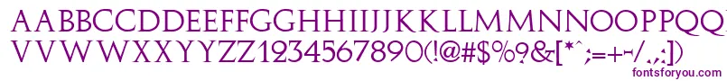 ElizaRegular Font – Purple Fonts on White Background