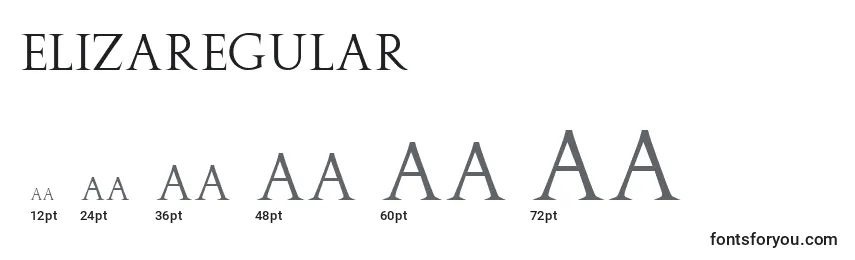 ElizaRegular Font Sizes