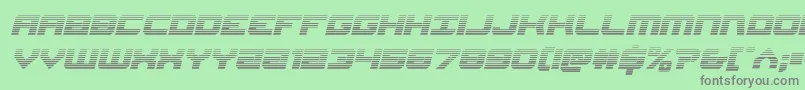 Gearheadscanital Font – Gray Fonts on Green Background