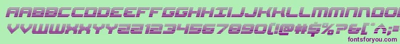 Gearheadscanital Font – Purple Fonts on Green Background