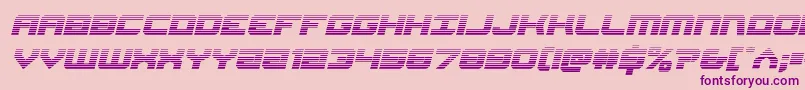 Gearheadscanital Font – Purple Fonts on Pink Background