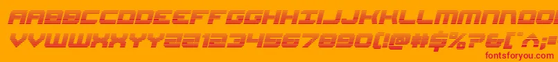 Gearheadscanital Font – Red Fonts on Orange Background