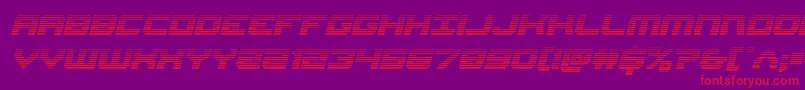 Gearheadscanital Font – Red Fonts on Purple Background