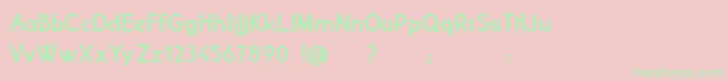 YellowPeasBoldDemo Font – Green Fonts on Pink Background