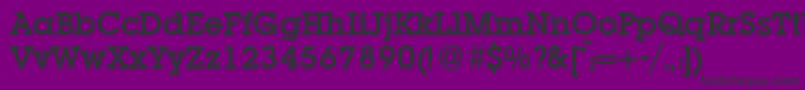 L850SlabBold Font – Black Fonts on Purple Background