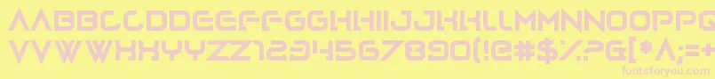 fuente Lovecraftimus – Fuentes Rosadas Sobre Fondo Amarillo