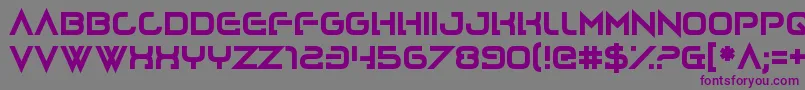 Lovecraftimus Font – Purple Fonts on Gray Background