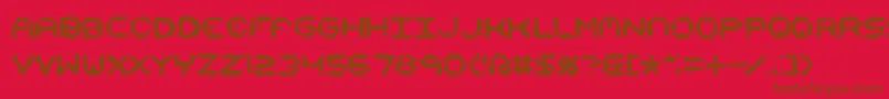 Mishmash4x4iBrk Font – Brown Fonts on Red Background