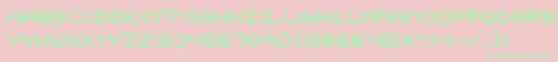 Mishmash4x4iBrk Font – Green Fonts on Pink Background