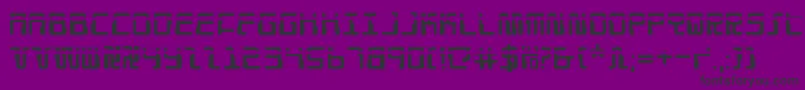 Шрифт Droid Lover Laser – чёрные шрифты на фиолетовом фоне