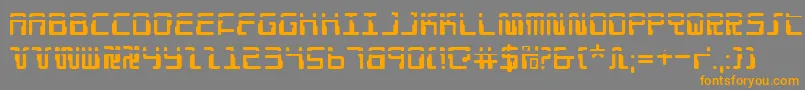 Droid Lover Laser Font – Orange Fonts on Gray Background