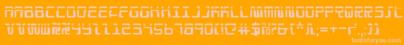 Droid Lover Laser Font – Pink Fonts on Orange Background