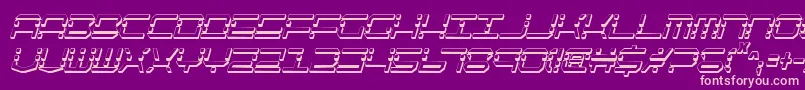 QuickquickShadowItalcondensed Font – Pink Fonts on Purple Background