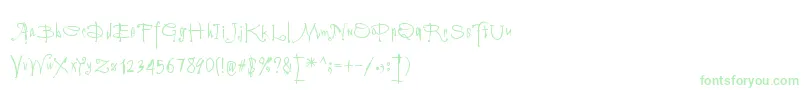 Vampyriqua Font – Green Fonts on White Background