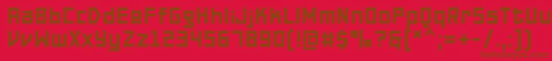 PfonlinetwoproDouble Font – Brown Fonts on Red Background