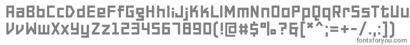 PfonlinetwoproDouble-fontti – harmaat kirjasimet valkoisella taustalla